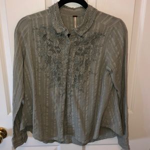 Free People button down